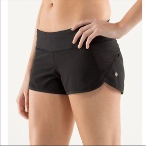 black speed lululemon shorts